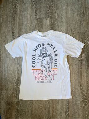Million dolla motive cool Kids Never Die White Graphic Tee - Trust No.1 shirt